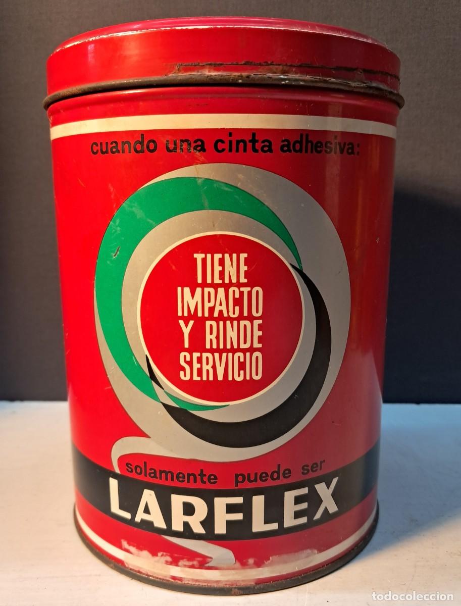 Cajas y cajitas met&aacute;licas: LATA ANTIGUA CINTA ADHESIVA LARFLEX