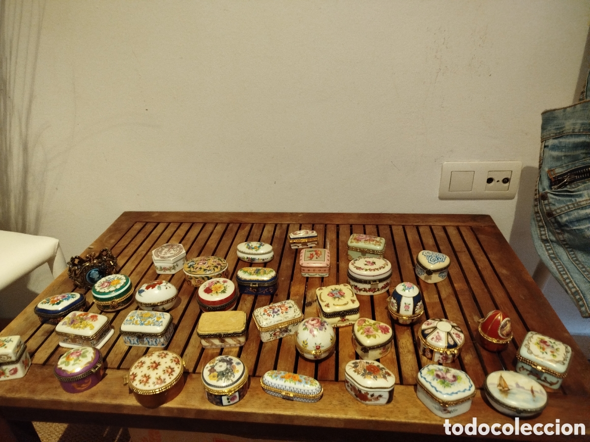 Cajas y cajitas met&aacute;licas: Colecci&oacute;n de cajitas de porcelana