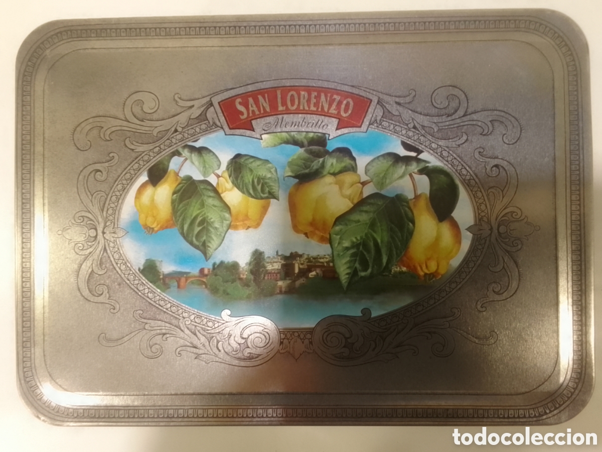 Cajas y cajitas met&aacute;licas: Caja met&aacute;lica vac&iacute;a Membrillo SAN LORENZO.