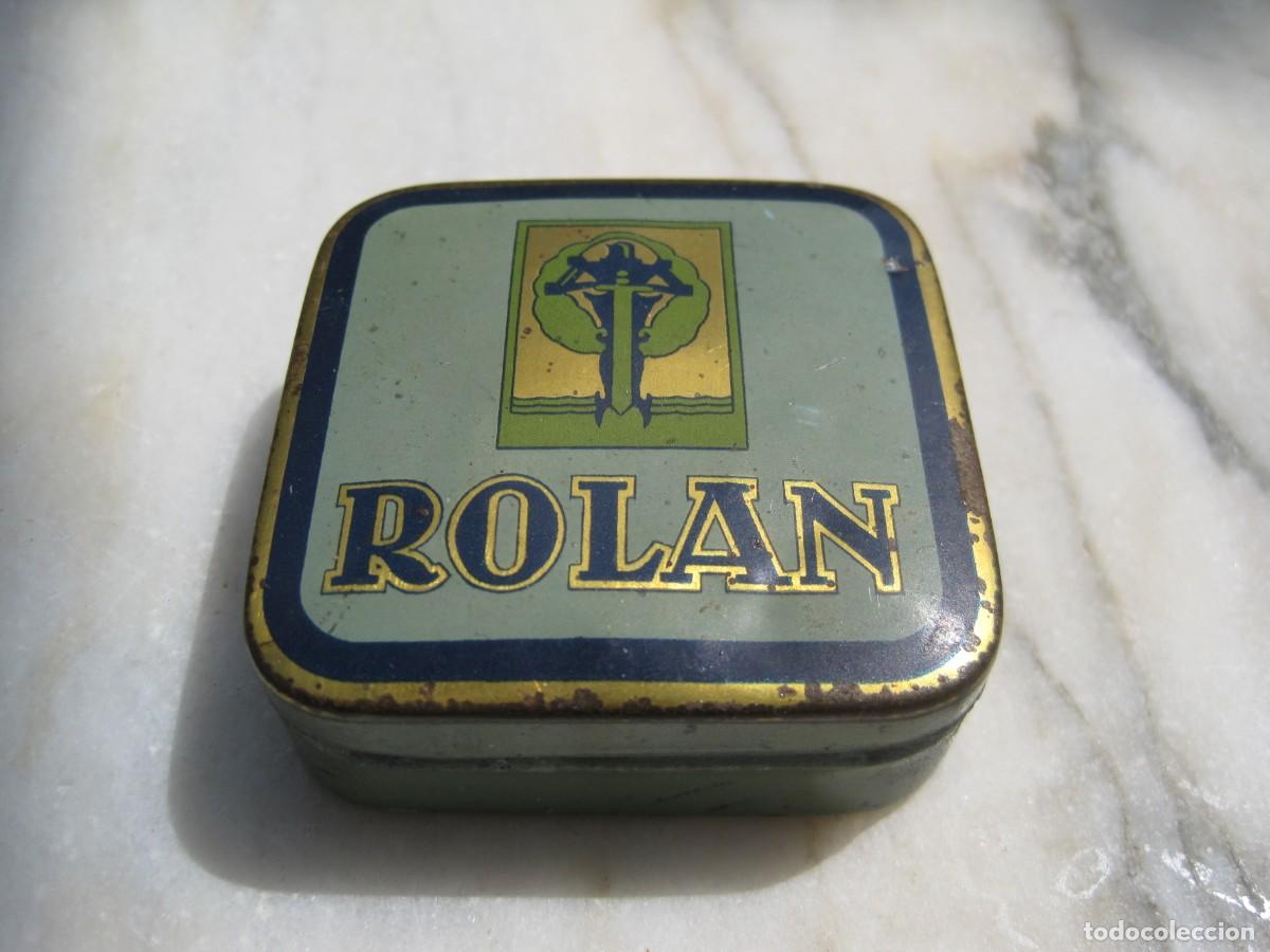 Cajas y cajitas met&aacute;licas: LATA DE CINTA PARA M&Aacute;QUINA DE ESCRIBIR - ROLAN - CAJA