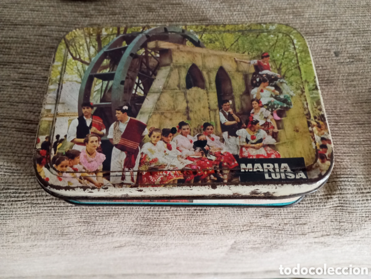 Cajas y cajitas met&aacute;licas: Molina de segura.Murcia.Lata de piment&oacute;n Mar&iacute;a Luisa.Pedro Jos&eacute; Campillo