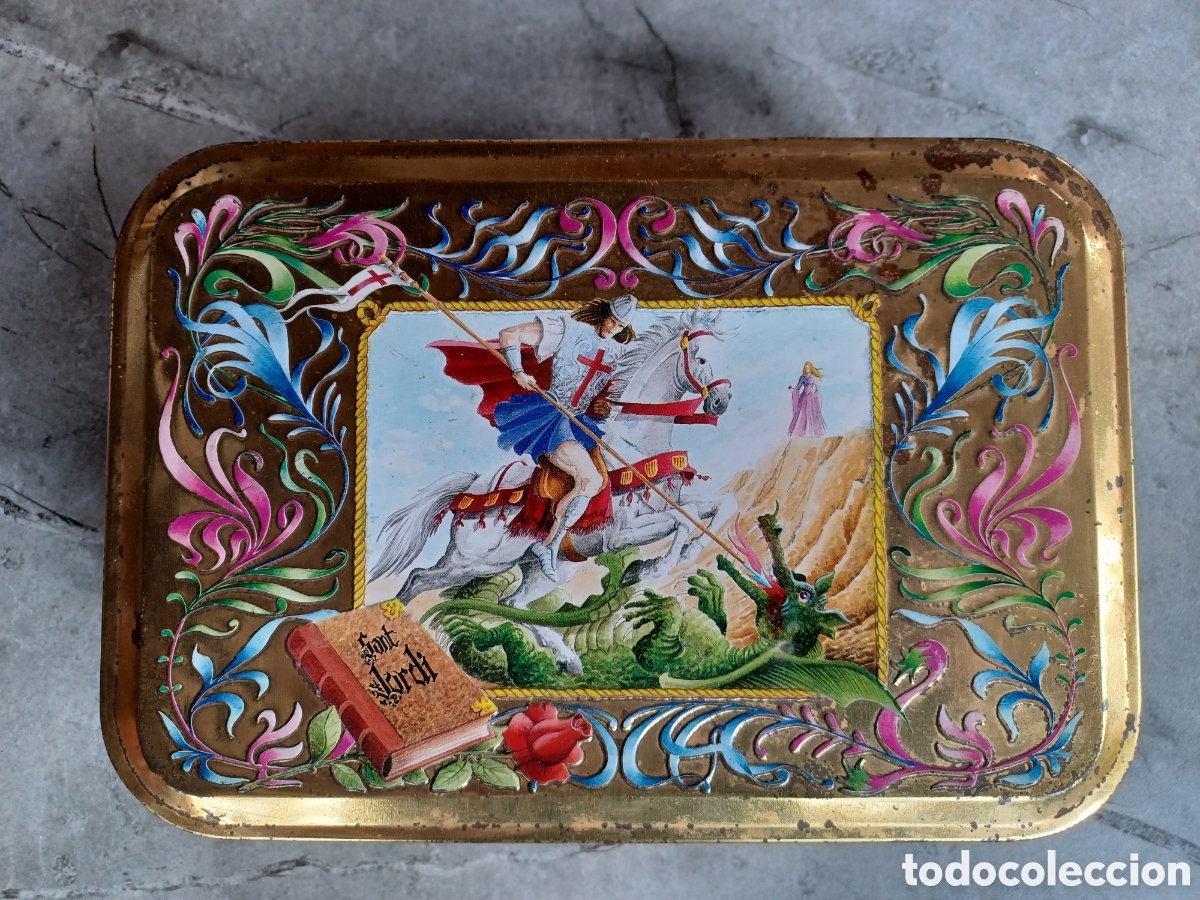 Cajas y cajitas met&aacute;licas: Caja met&aacute;lica de Joaquim Trias, especial Sant Jordi.