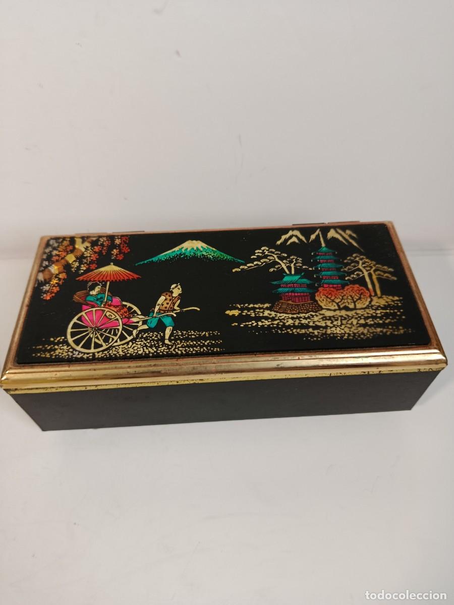 Cajas y cajitas met&aacute;licas: JOYERO ORIENTAL ANTIGUO MUSICAL