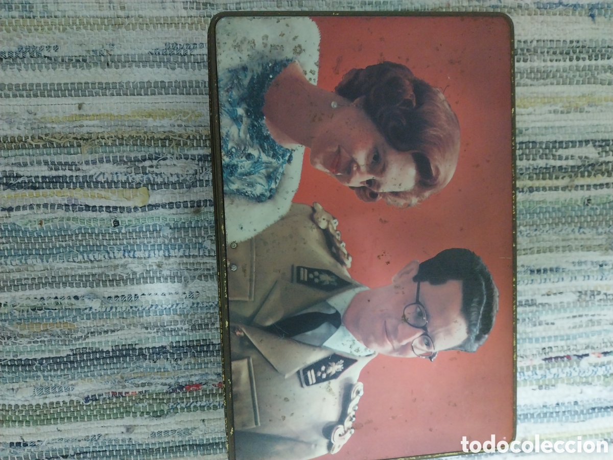 Cajas y cajitas met&aacute;licas: Caja hojalata de los reyes balduino - Foto 1