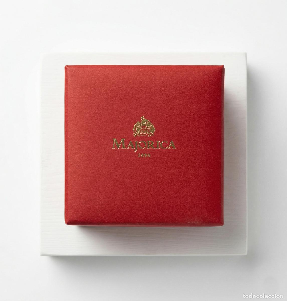 Cajas y cajitas met&aacute;licas: Caja de Joyer&iacute;a Majorica &ndash; Original &ndash; Rojo teja