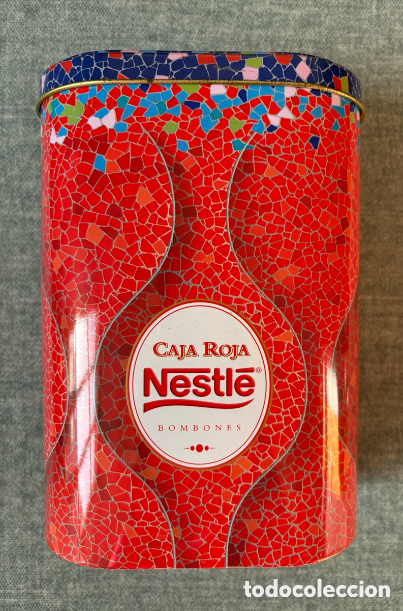 Cajas y cajitas met&aacute;licas: (L*005*) CAJA MET&Aacute;LICA NESTL&Eacute;-HOMENAJE NACIMIENTO GAUD&Iacute;-2002