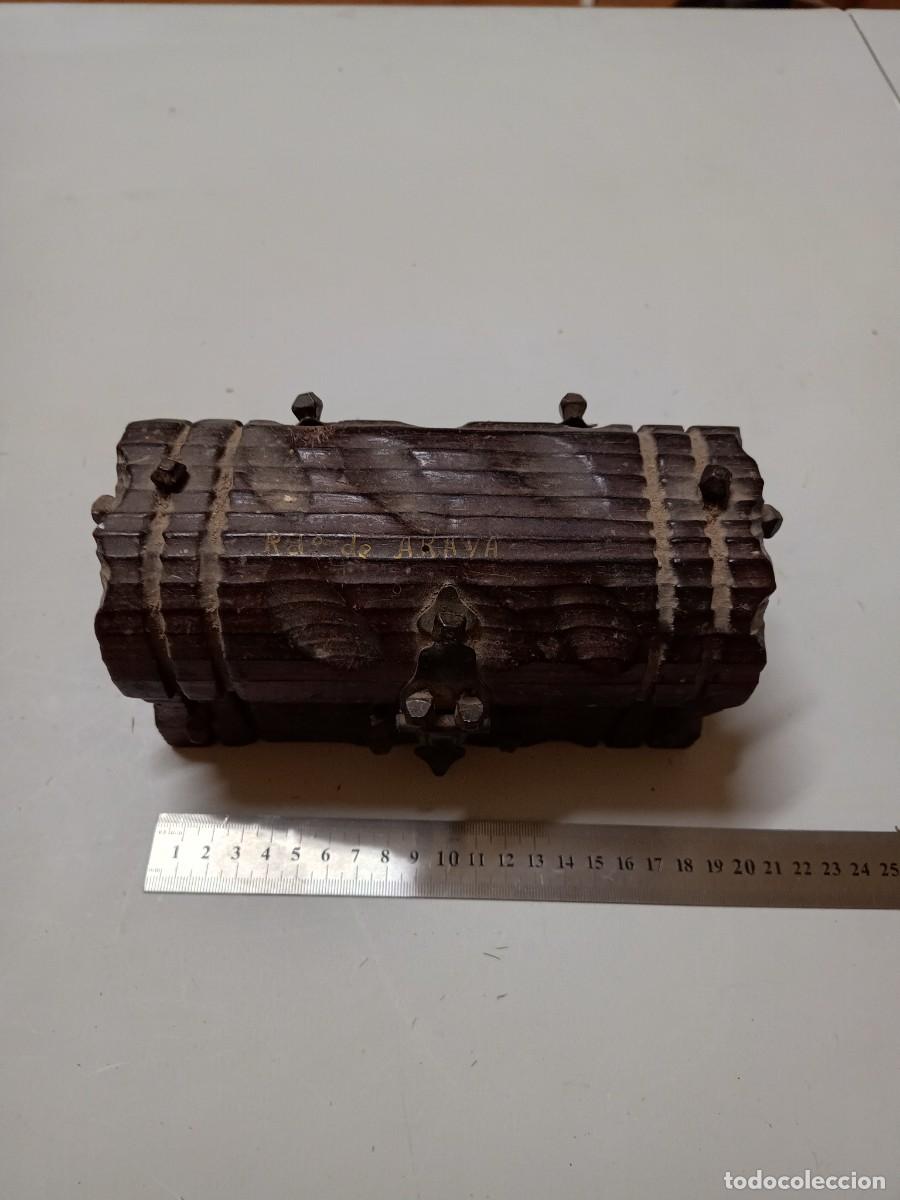 Cajas y cajitas met&aacute;licas: Cofre de madera Recuerdo de Araya - Foto 2