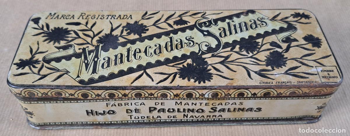 Cajas y cajitas met&aacute;licas: Mantecadas Salinas, Tudela (Navarra) caja de lata