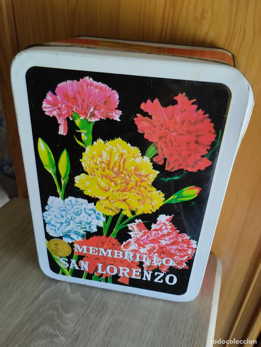 Cajas y cajitas met&aacute;licas: caja metalica membrillo san lorenzo vacia