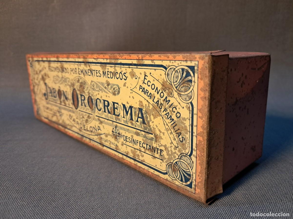 Cajas y cajitas met&aacute;licas: CAJA METALICA ANTIGUA DE JABON OROCREMA