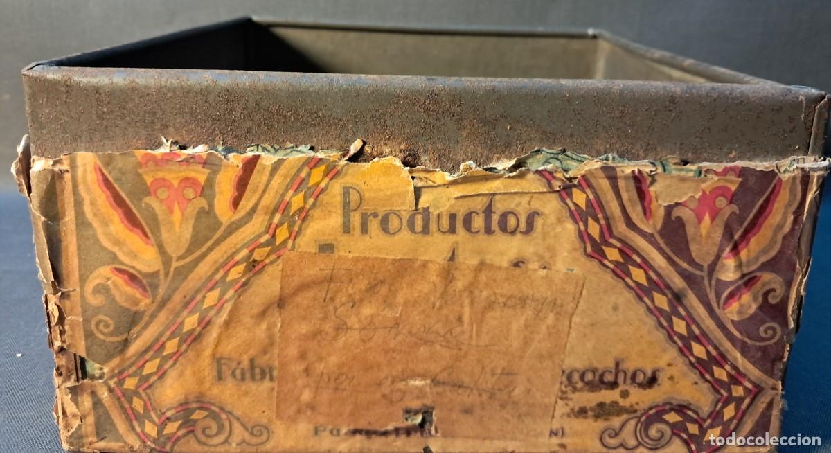 Cajas y cajitas met&aacute;licas: ANTIGUA CAJA DE GALLETAS LOSTE - Foto 5