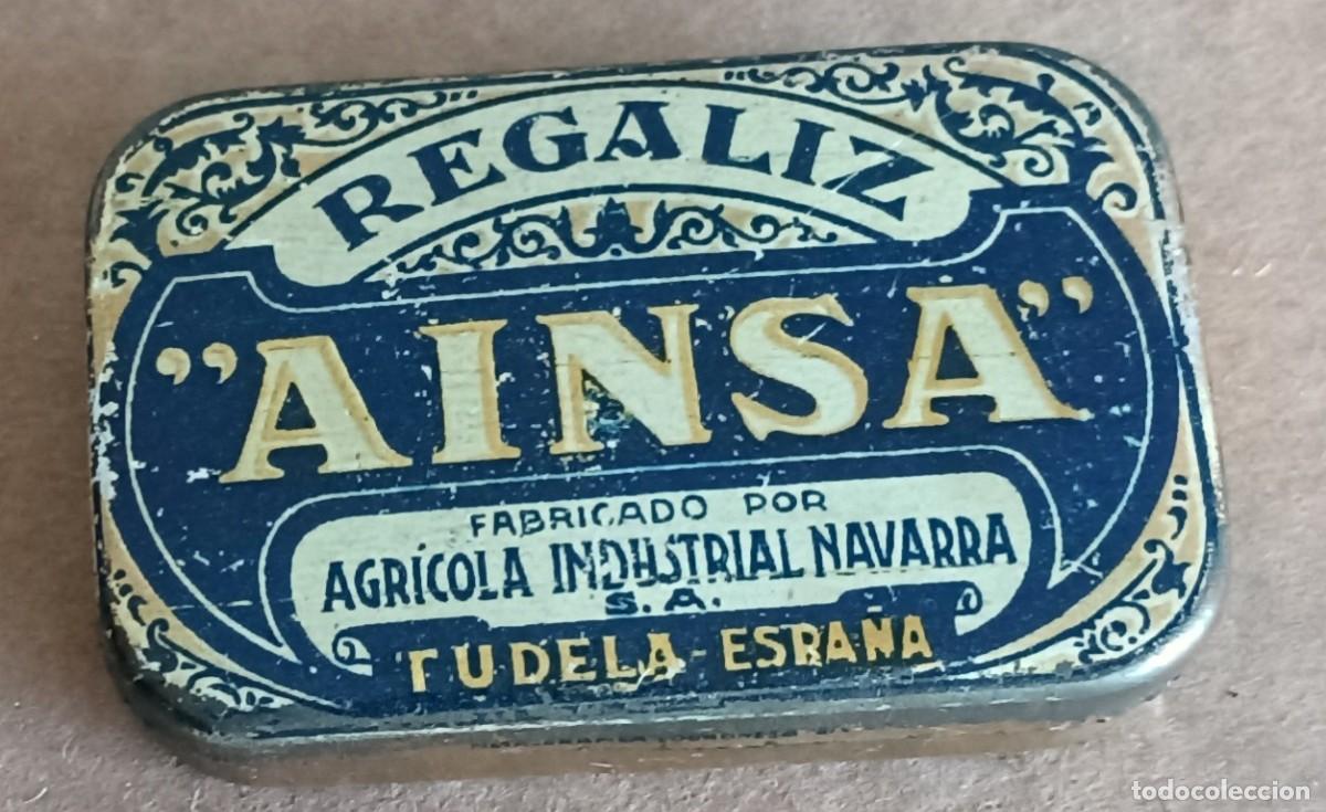 Cajas y cajitas met&aacute;licas: Caja chapa litografiada Regaliz AINSA - Fabricado por agr&iacute;cola industrial Navarra &ndash; Tudela
