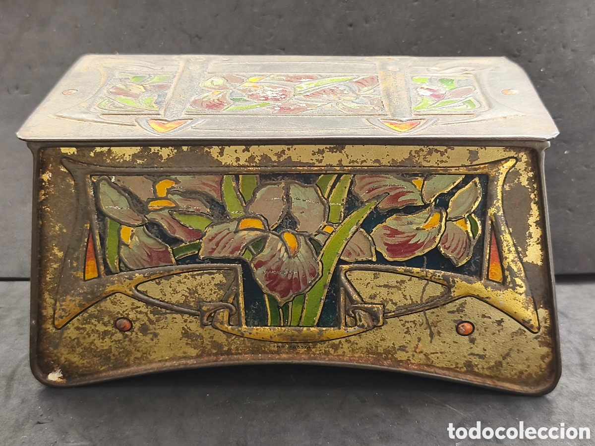 Cajas y cajitas met&aacute;licas: Caja Lata Modernista Vilas y compa&ntilde;&iacute;a, Barcelona