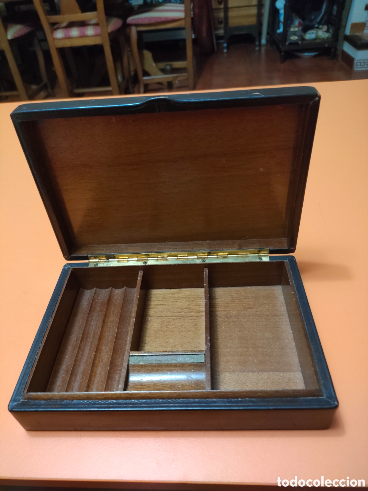 Cajas y cajitas met&aacute;licas: Antigua caja para puros a&ntilde;os 80