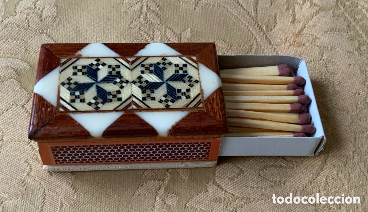 Cajas y cajitas met&aacute;licas: CAJA DE CERILLAS DE TARACEA - Foto 7