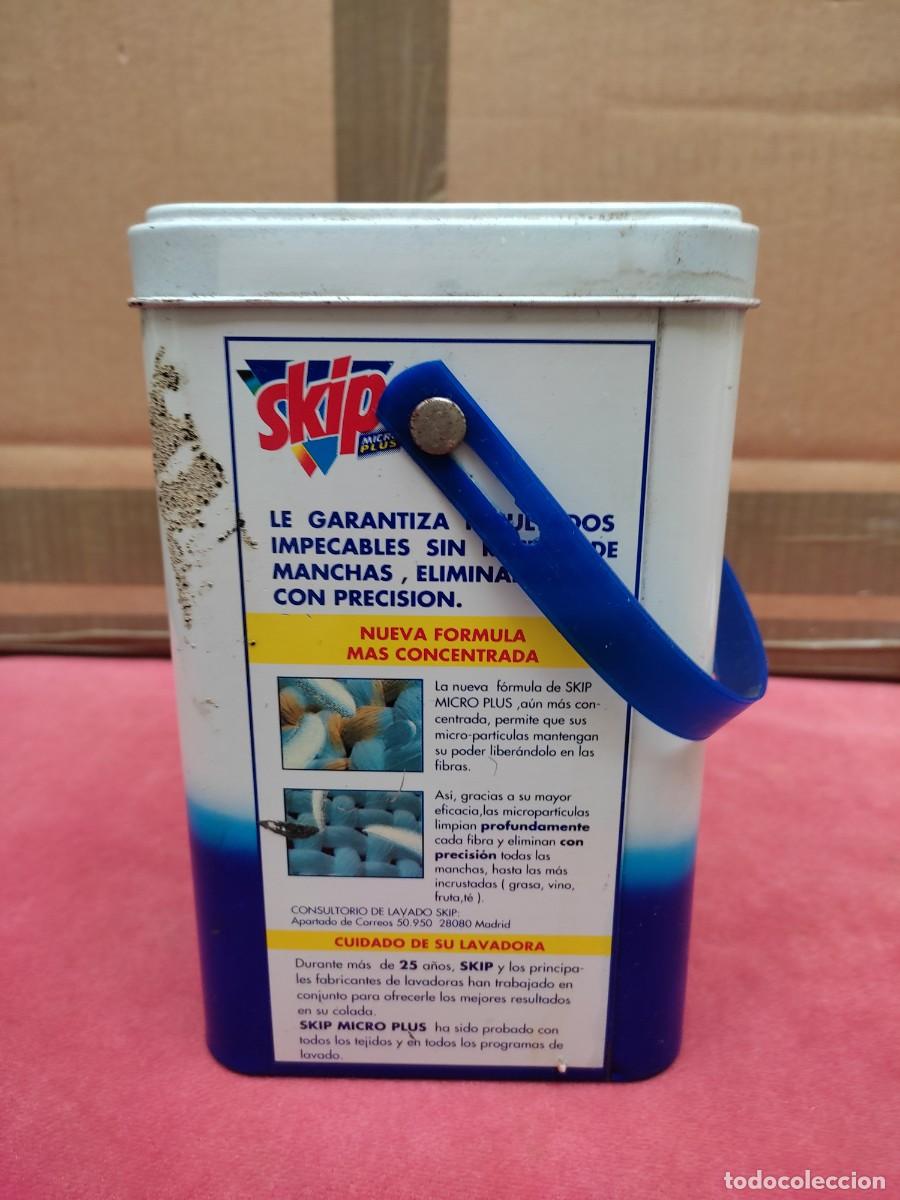 Cajas y cajitas met&aacute;licas: lata de metal de detergente Skip 2 kg - Foto 5