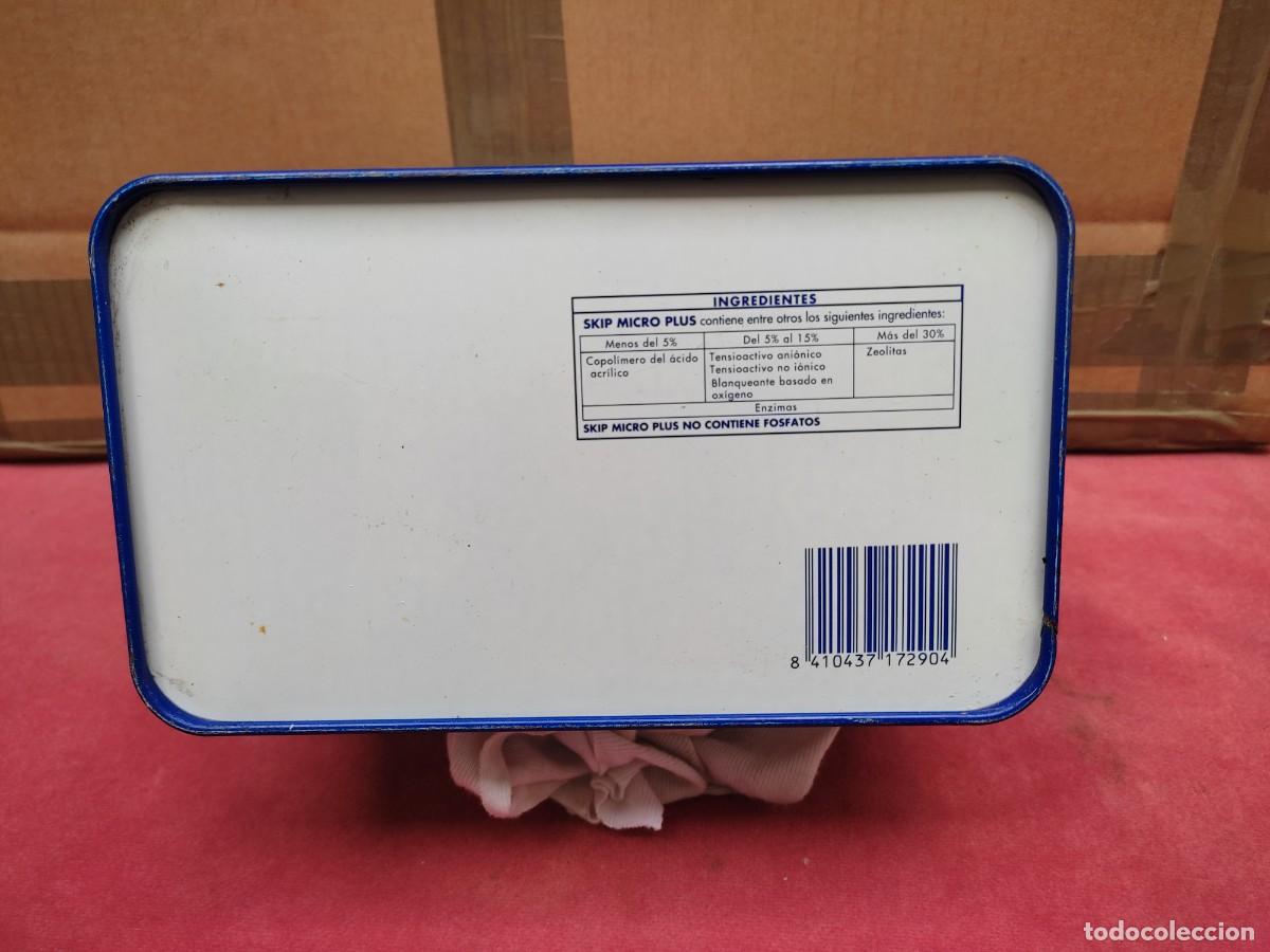 Cajas y cajitas met&aacute;licas: lata de metal de detergente Skip 2 kg - Foto 7