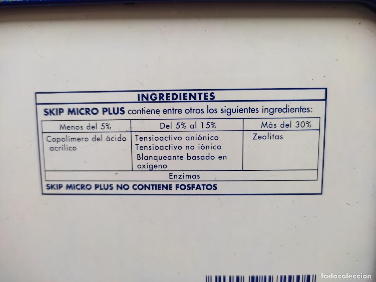 Cajas y cajitas met&aacute;licas: lata de metal de detergente Skip 2 kg - Foto 8