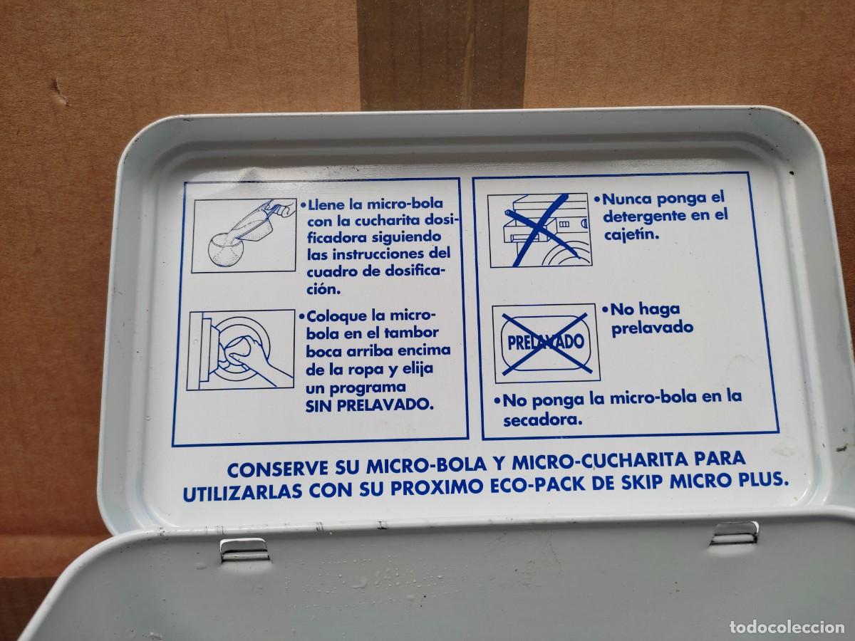 Cajas y cajitas met&aacute;licas: lata de metal de detergente Skip 2 kg - Foto 10
