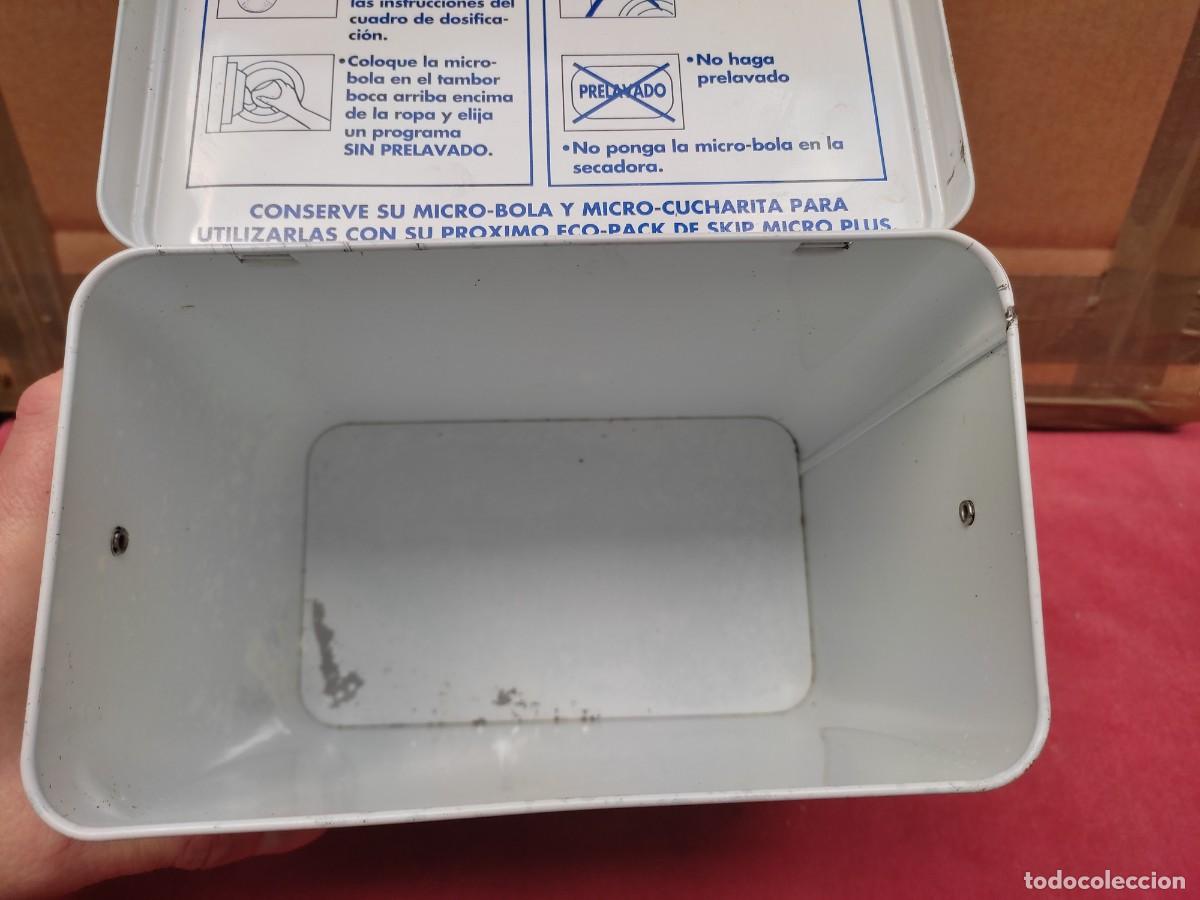 Cajas y cajitas met&aacute;licas: lata de metal de detergente Skip 2 kg - Foto 11