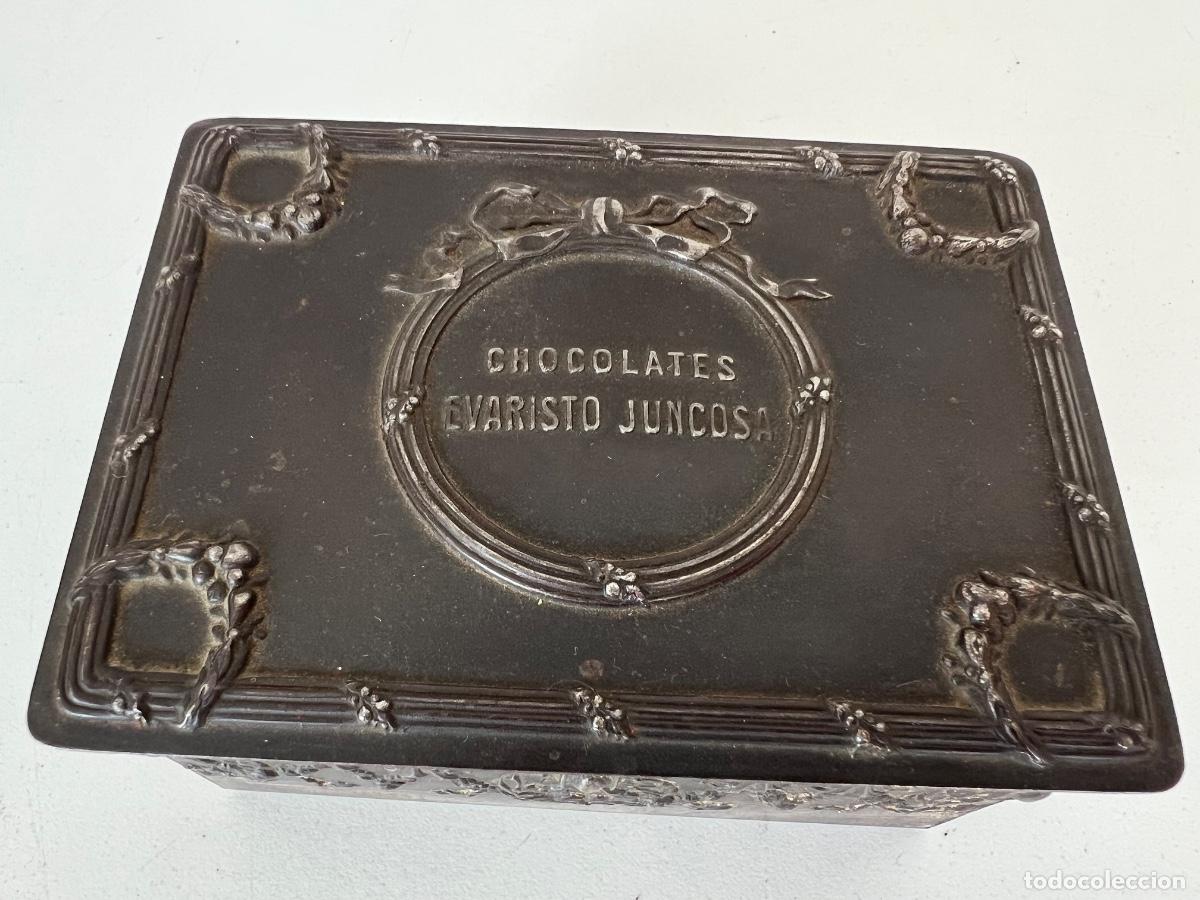 Caixas e caixinhas met&aacute;licas: CAJA METALICA DE CHOCOLATES JUNCOSA A&Ntilde;OS 20 IDEAL GUARDAR CROMOS