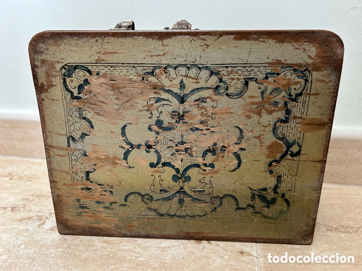 Cajas y cajitas met&aacute;licas: Antiguo malet&iacute;n de colegio caba - Foto 2