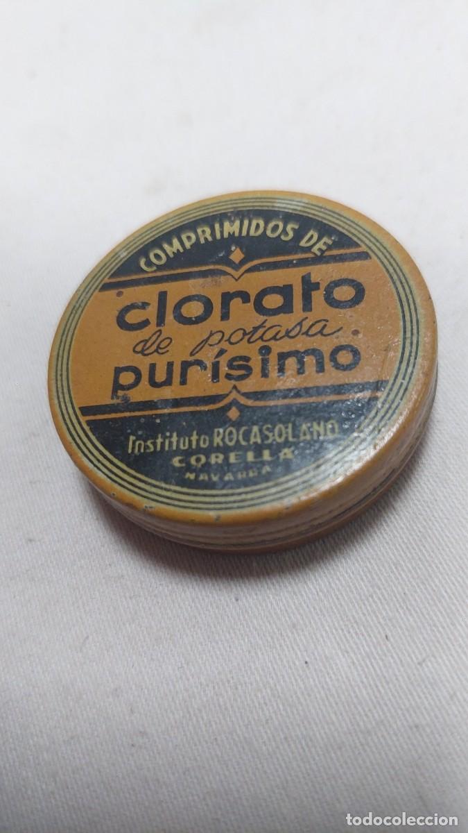 Cajas y cajitas met&aacute;licas: Lata comprimidos de Clorato de Potasa Navarra - Foto 1