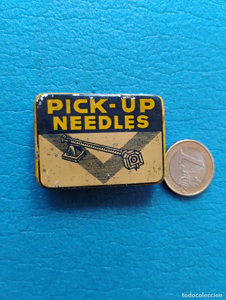 Cajas y cajitas met&aacute;licas: CAJA METALICA DE AGUJAS GRAMOFONO PICK-UP NEEGLES - ( VACIA)