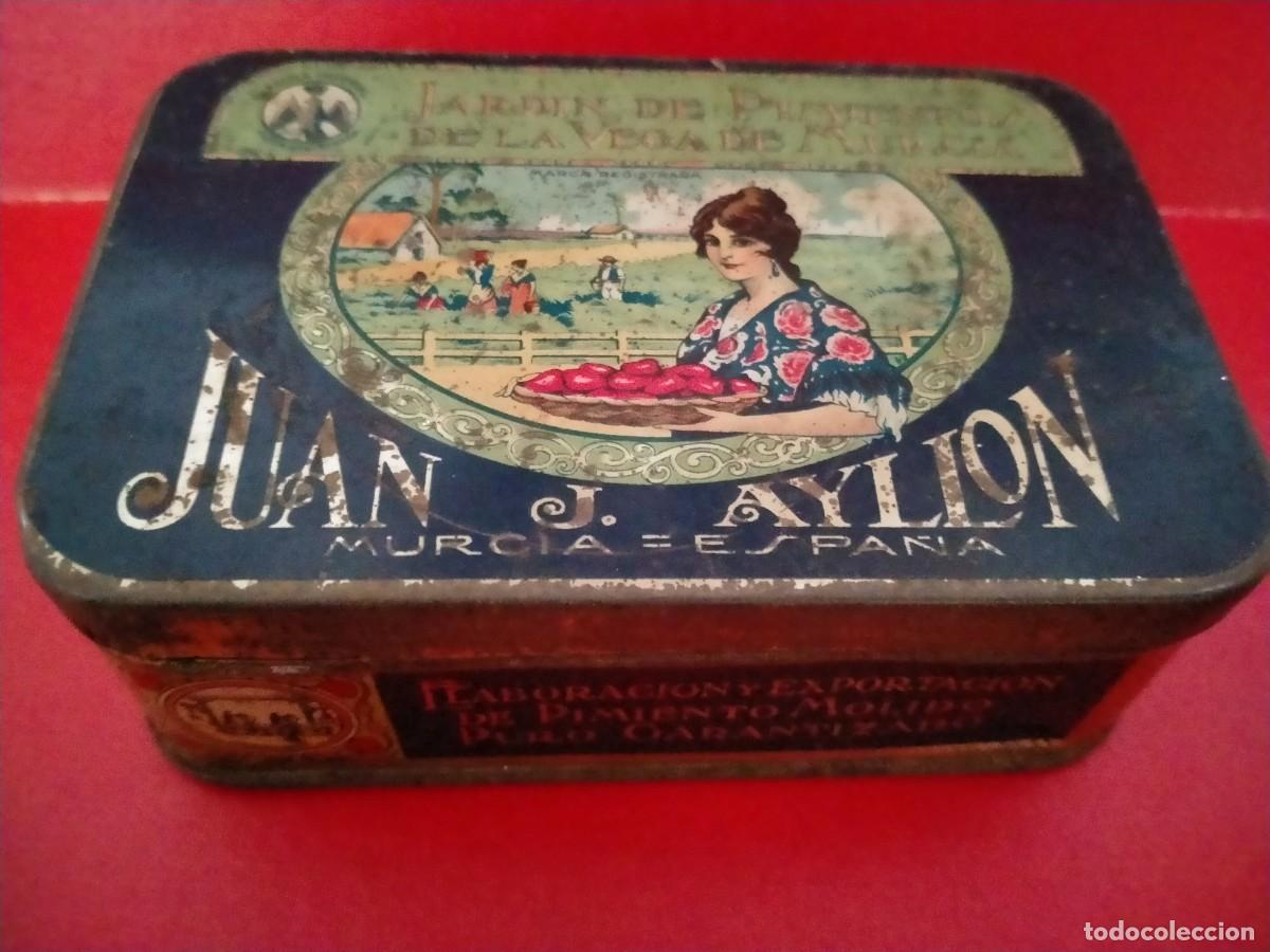 Cajas y cajitas met&aacute;licas: lata de pimenton murcia - Foto 1