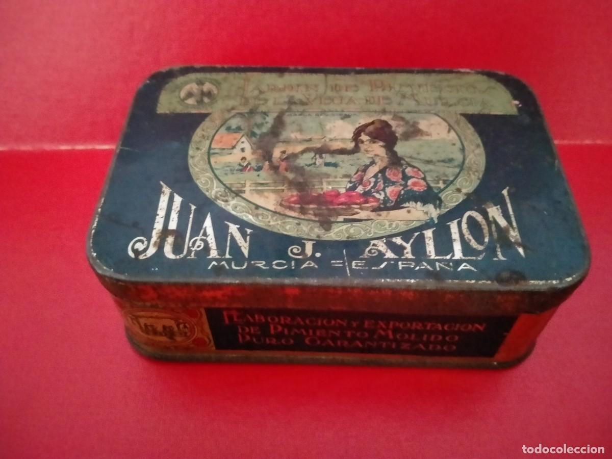 Cajas y cajitas met&aacute;licas: lata de pimenton murcia - Foto 1