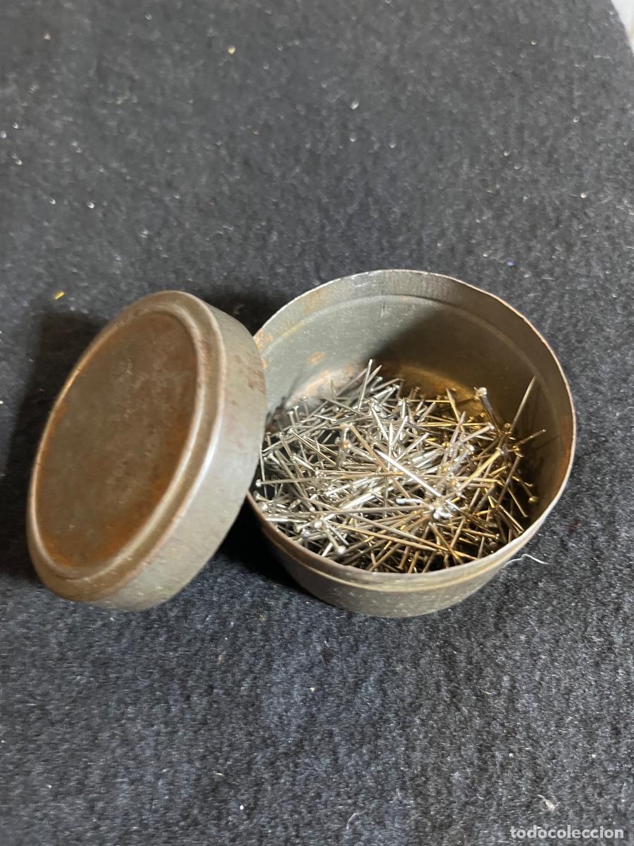 Blechdosen und Kisten: Caja met&aacute;lica antigua alfileres costura vintage mercer&iacute;a modista lata alfileres retro