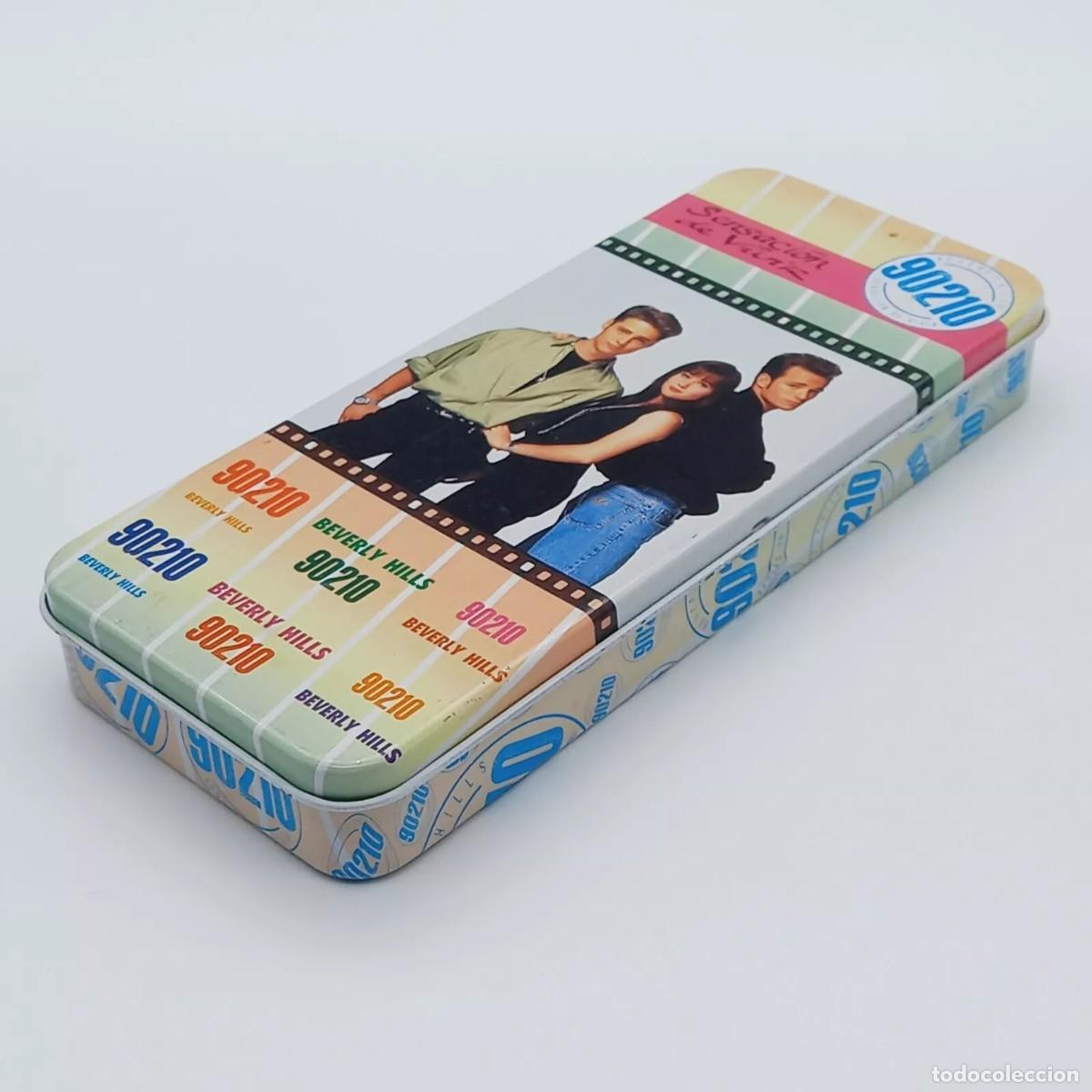 Cajas y cajitas met&aacute;licas: Estuche metalico Serie TV Sensaci&oacute;n de vivir Beverly Hills 90210 Torand 1992 made in Spain