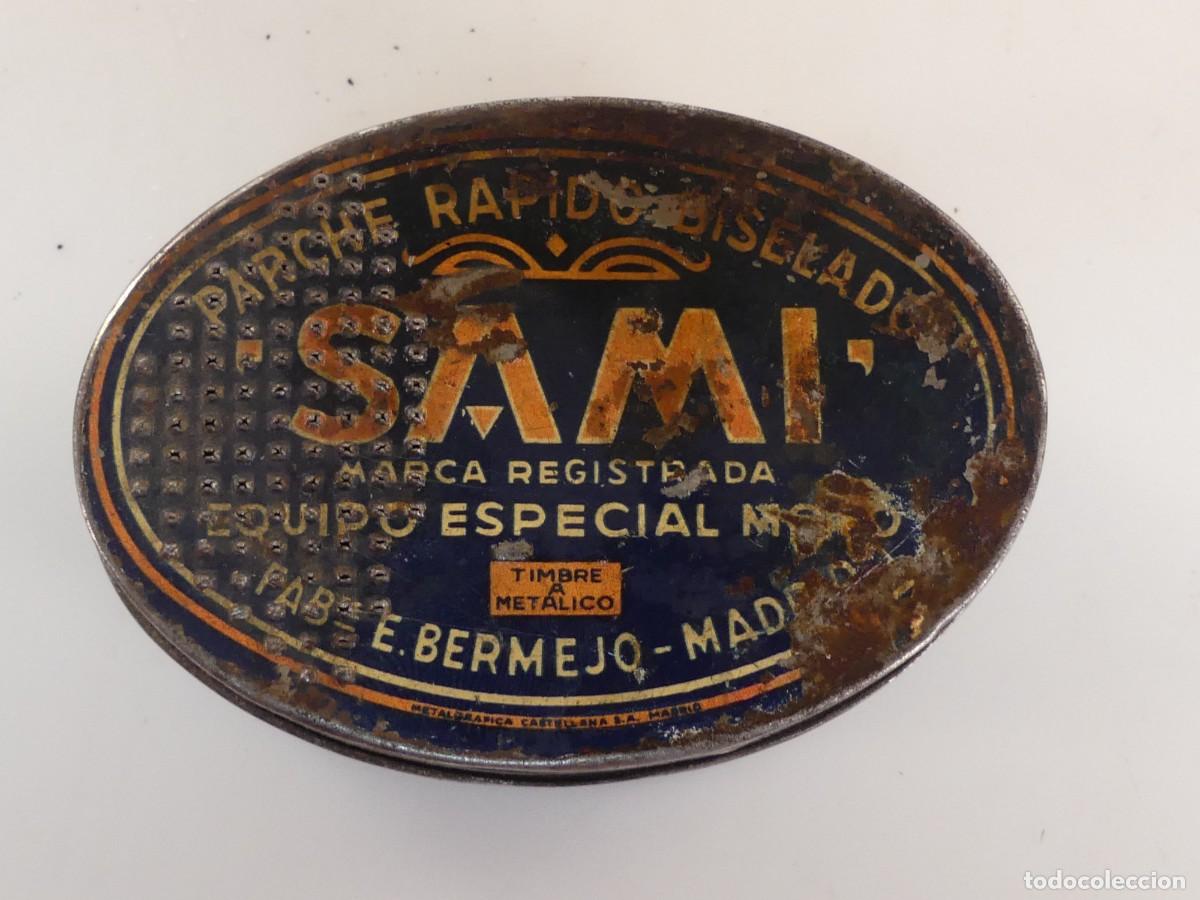 Caixas e caixinhas met&aacute;licas: CAJA DE HOJALATA VACIA PARCHE RAPIDO BISELADO SAMI - OBJETO DE COLECCI&Oacute;N
