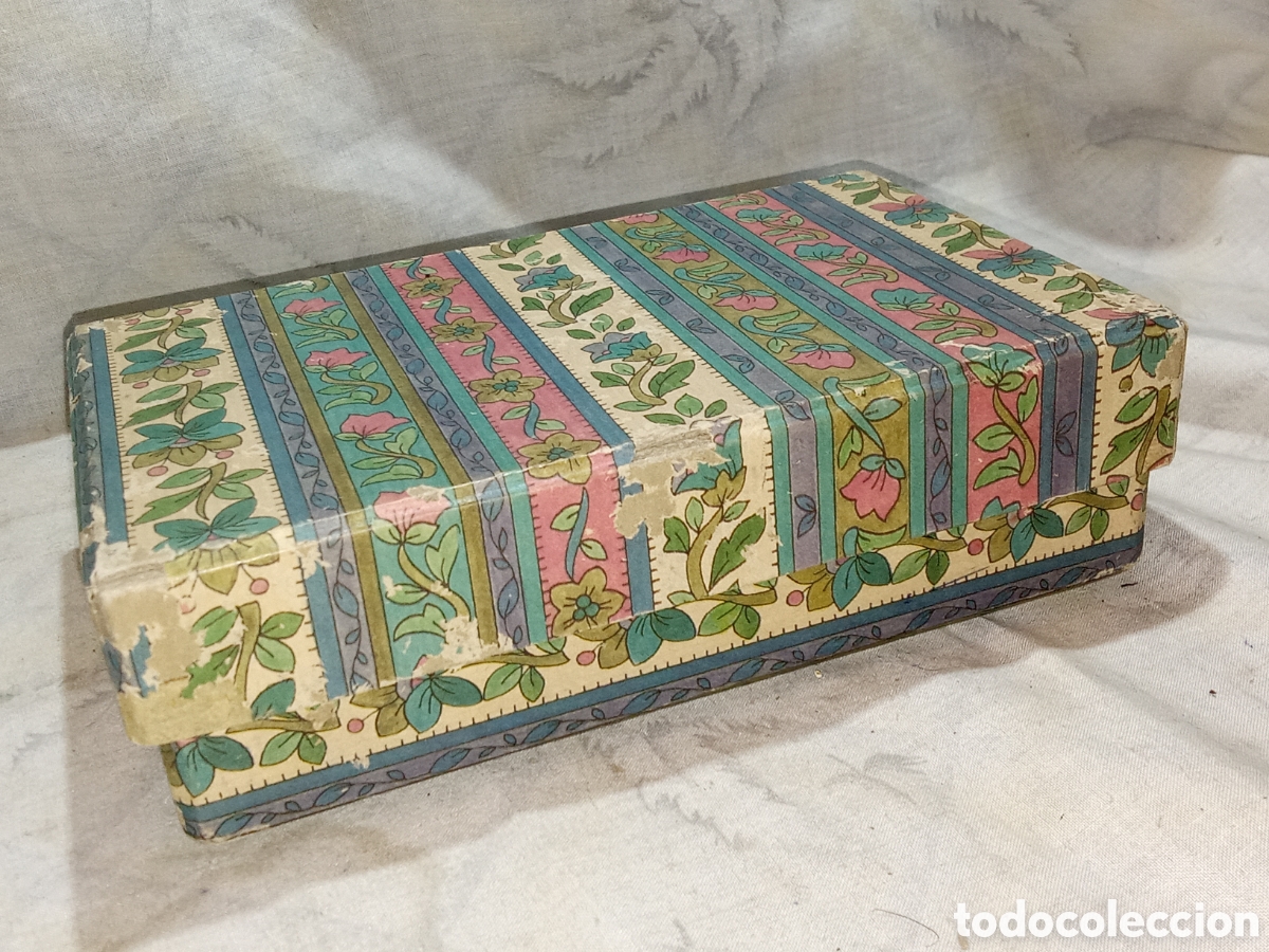 Caixas e caixinhas met&aacute;licas: PRECIOSA CAJITA DE CART&Oacute;N VINTAGE
