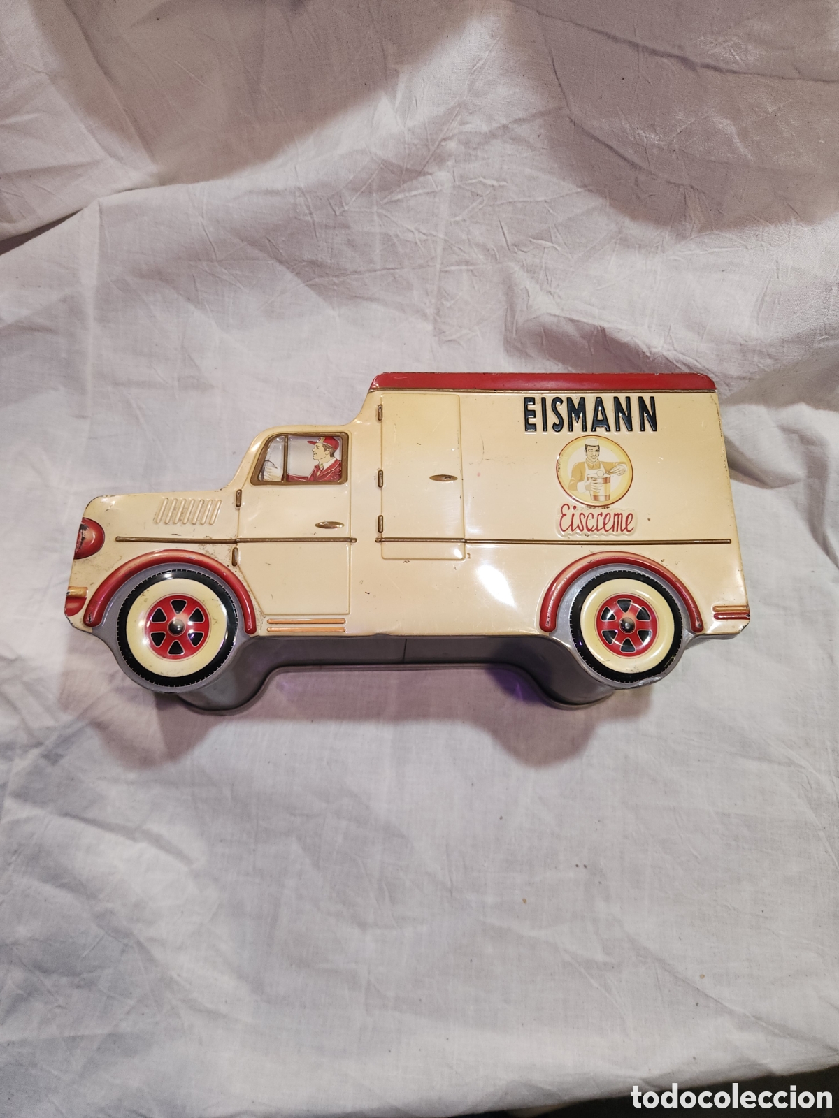 Caixas e caixinhas met&aacute;licas: ORIGINAL MET&Aacute;LICA CAJA FORMA CAMION. HELADOS EISMANN.