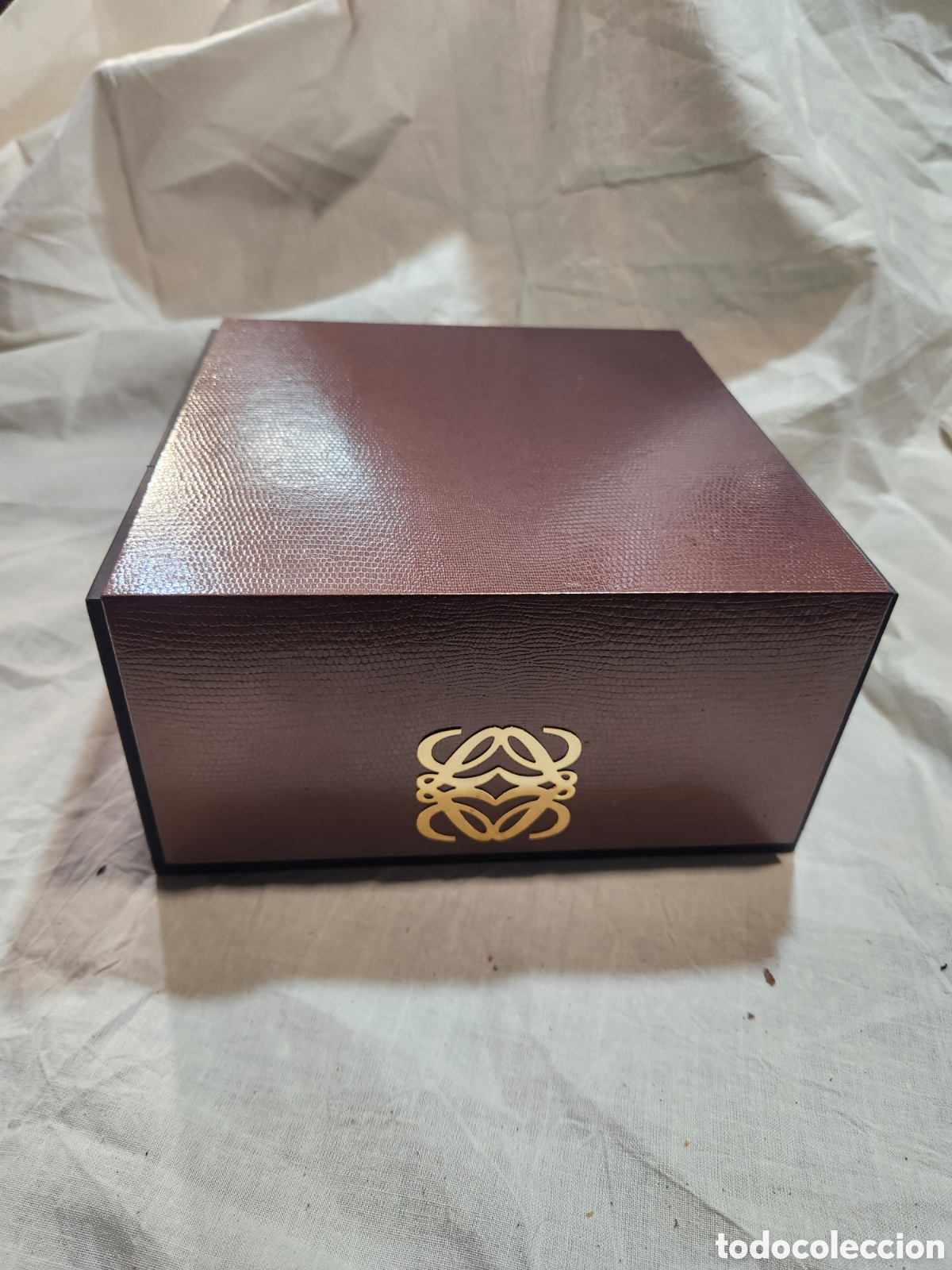 Caixas e caixinhas met&aacute;licas: CAJA JOYERO LOEWE ORIGINAL. MADERA FORRADA.