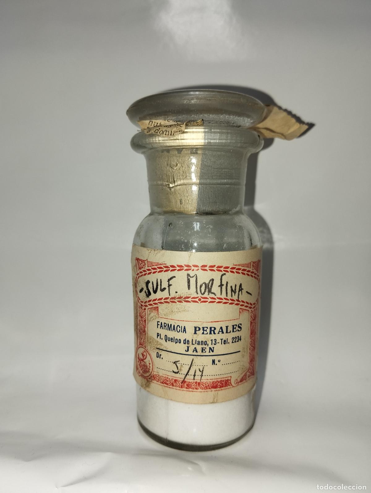 Cajas y cajitas met&aacute;licas: Frasco de farmacia morfina Perales Ja&eacute;n