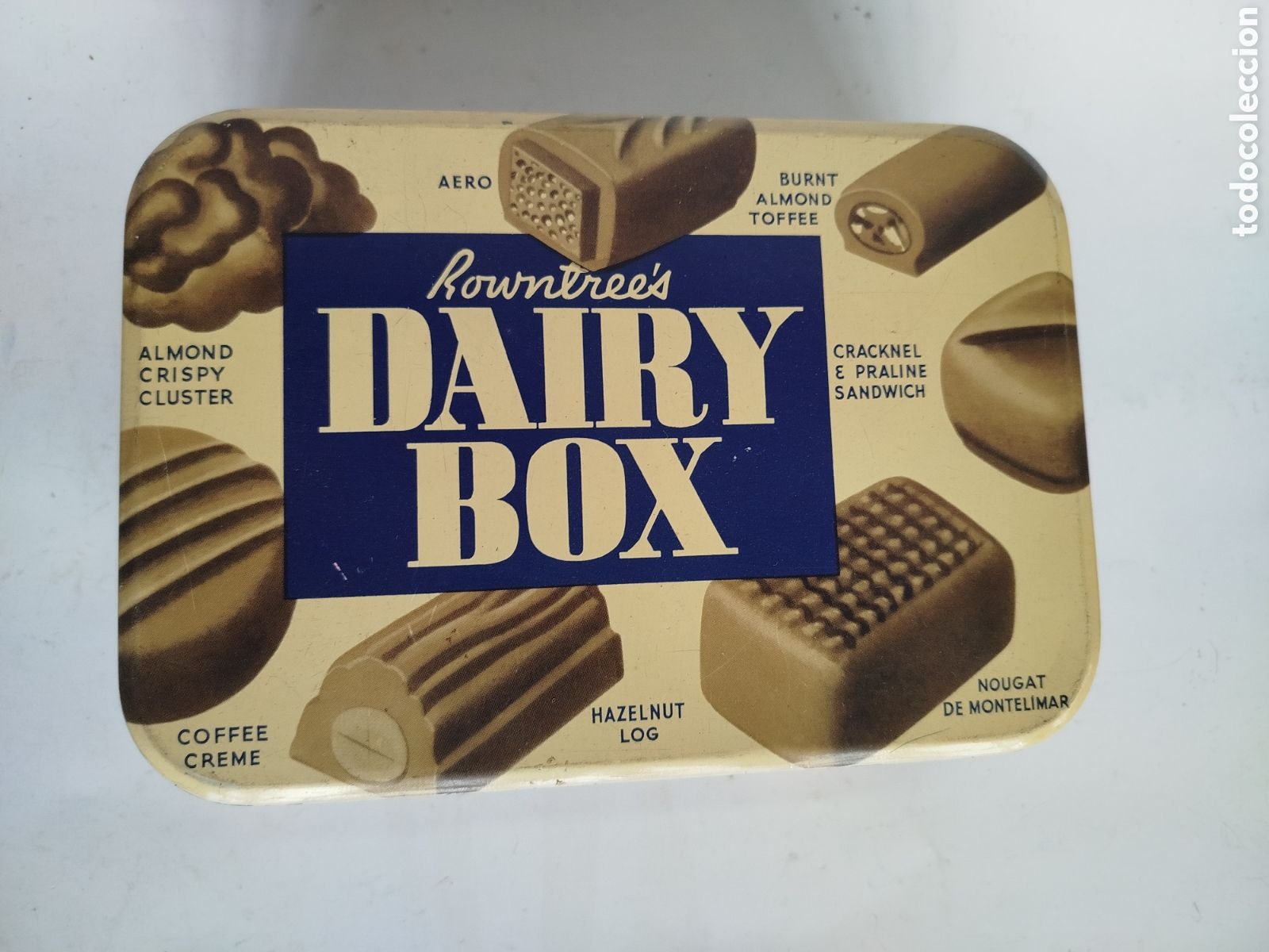 Cajas y cajitas met&aacute;licas: DAIRY BOX. CAJA MET&Aacute;LICA LITOGRAFIADA DE BOMBONES ROWNTREE'S. INGLATERRA
