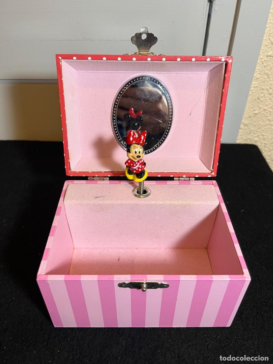 Cajas y cajitas met&aacute;licas: Joyero musical Minnie Mouse Disney vintage caja m&uacute;sica infantil funcionando original