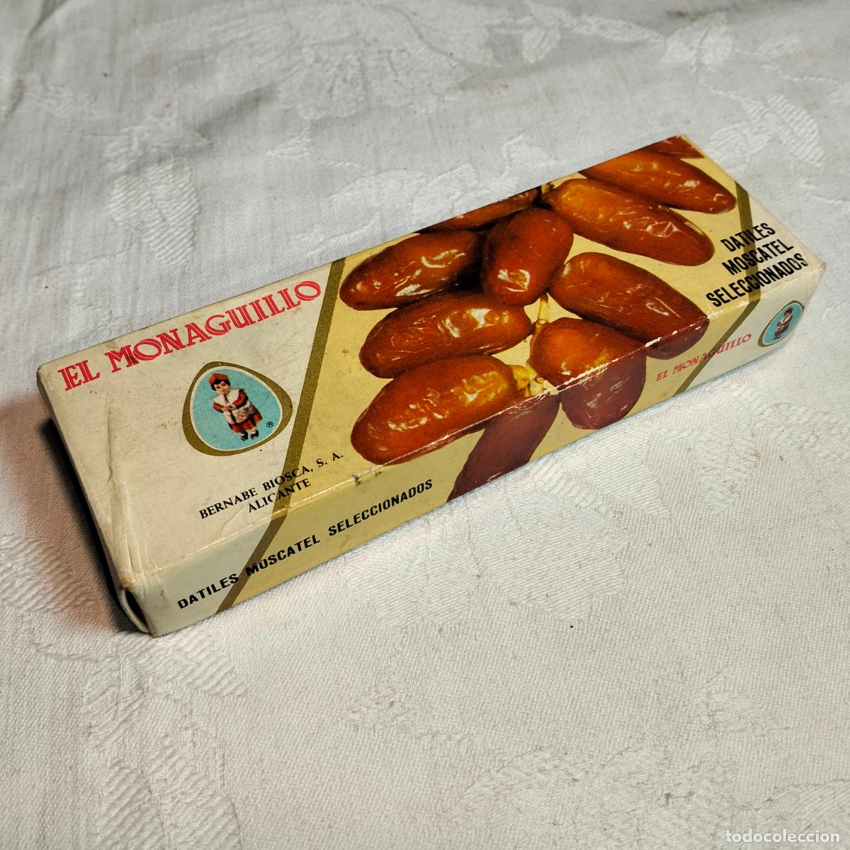 Caixas e caixinhas met&aacute;licas: Caja de d&aacute;tiles moscatel seleccionados Monaguillo bernabe biosca sa alicante a&ntilde;os 70-80