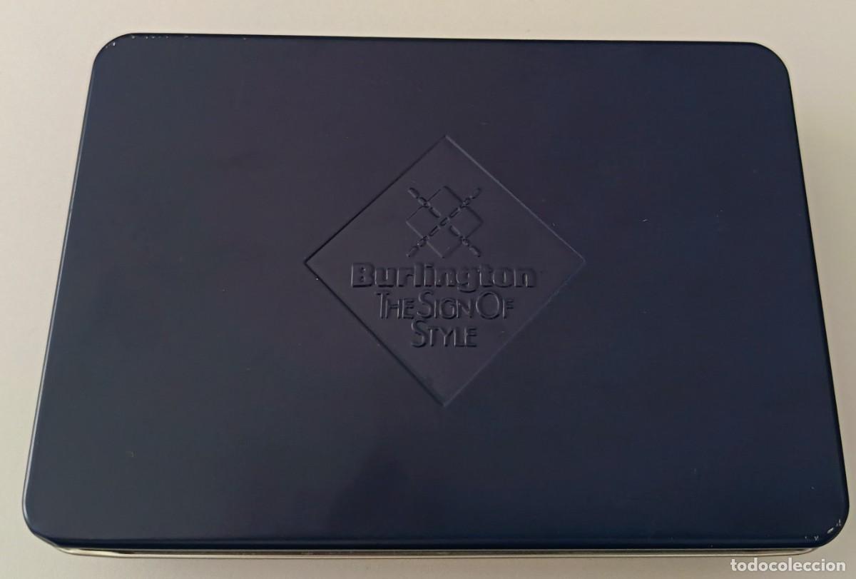 Cajas y cajitas met&aacute;licas: Caja metalica. Color azul. Burlington the Sing of style.