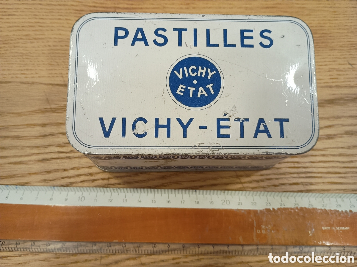 Cajas y cajitas met&aacute;licas: CAJA MET&Aacute;LICA ORIGINAL - PASTILLES VICHY - ETAT