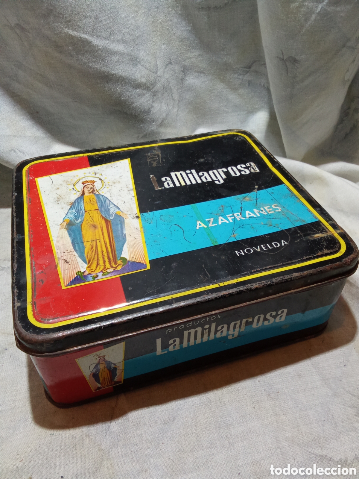 Caixas e caixinhas met&aacute;licas: CAJA MET&Aacute;LICA AZAFRANES LA MILAGROSA NOVELDA