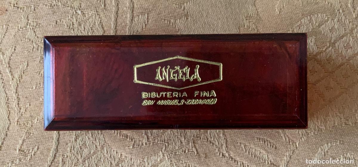 Cajas y cajitas met&aacute;licas: ANTIGUA CAJA BISUTERIA FINA ANGELA ZARAGOZA