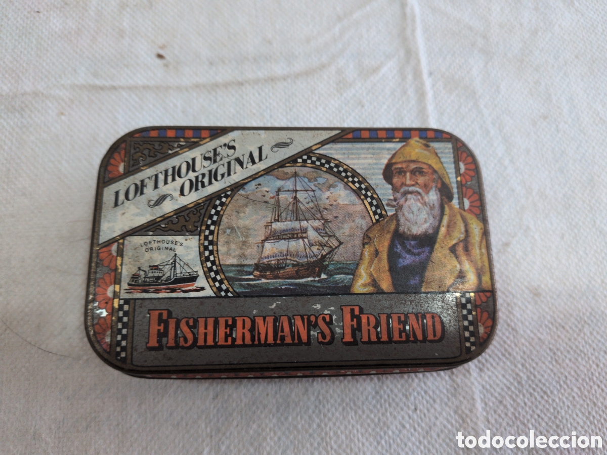 Cajas y cajitas met&aacute;licas: CAJA DE PASTILLAS EXTRA FUERTES&nbsp;FISHERMAN&acute;S FRIEND.