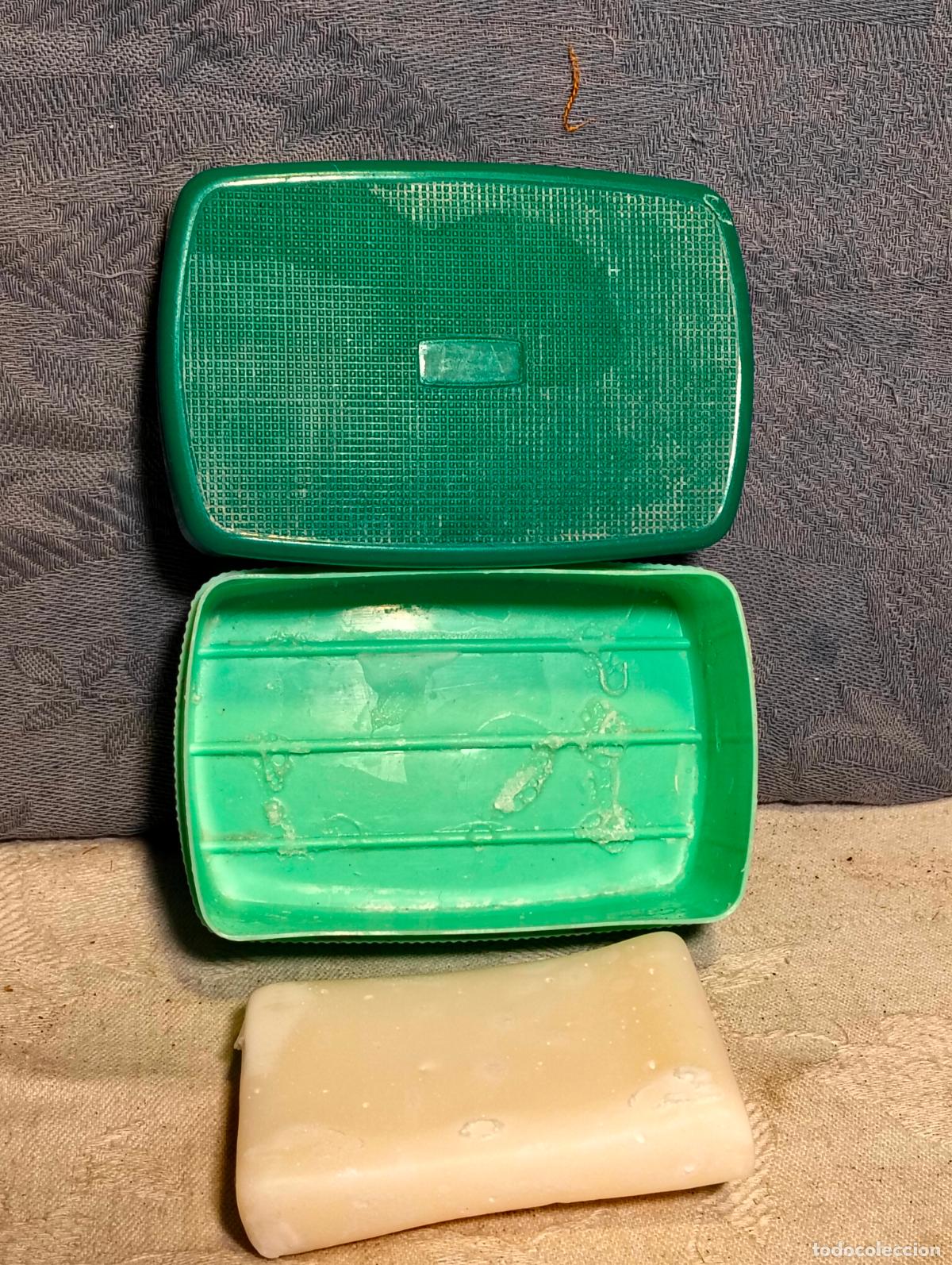 Blechdosen und Kisten: Caja de jab&oacute;n de plastico primitivo verde higiene personal lavabo antiguo a&ntilde;os 60