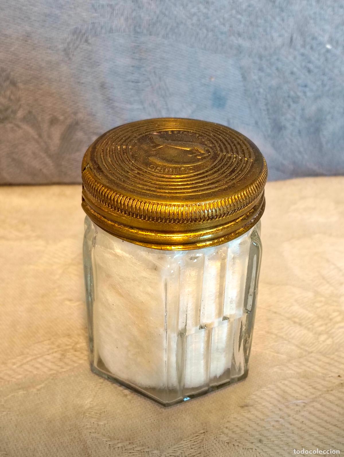 Cajas y cajitas met&aacute;licas: Peque&ntilde;o tarro bote frasco tapa lat&oacute;n antiguo marca Armi&ntilde;o restaurador de calzado de los a&ntilde;os 40-50