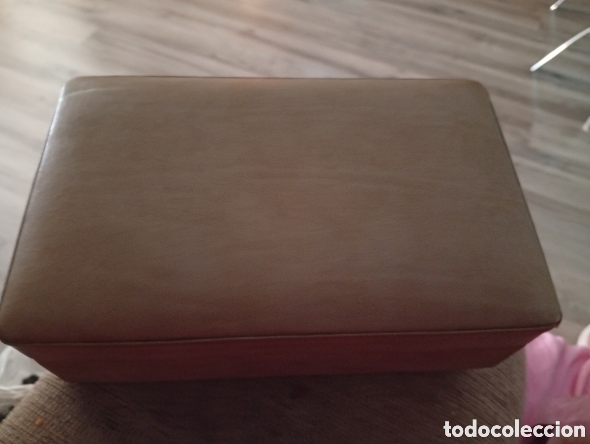 Cajas y cajitas met&aacute;licas: TABAQUERA DE PIEL 20X15