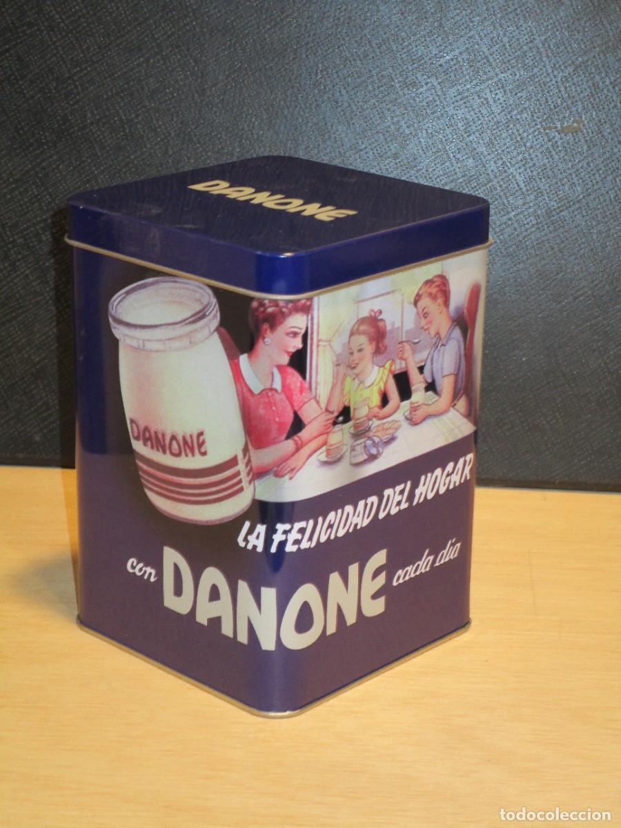 Cajas y cajitas met&aacute;licas: NUEVA EN CAJA- LATAS CON HISTORIA - CAJA METALICA DANONE (REPRODUCCION)