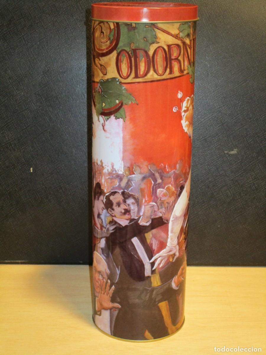 Cajas y cajitas met&aacute;licas: CAJA MET&Aacute;LICA- CODORNIU- REPRODUCCION DE LATAS CON HISTORIA CON SUCAJA -BIEM CONSERVADA